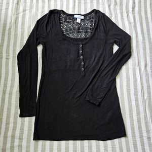 Motherhood Maternity Long Sleeve Nursing Shirt